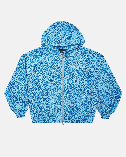 Leopard Zip-up Hoodie